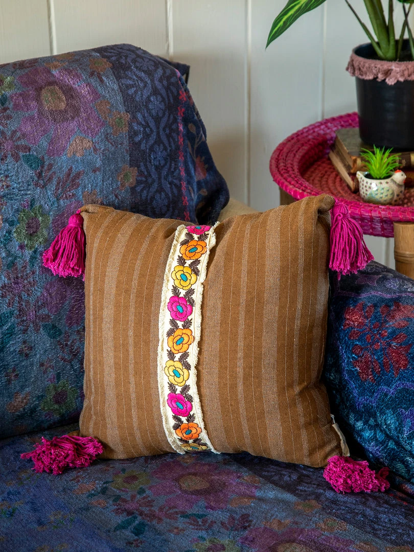 Natural Life Back To Campus Tesoro Embroidered Pillow 3 Natural Life Back To Campus Tesoro Embroidered Pillow