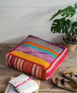 Natural Life Back To Campus Vintage Peruvian Pouf 9 Natural Life Back To Campus Vintage Peruvian Pouf