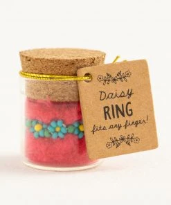 Natural Life Beaded Daisy Ring