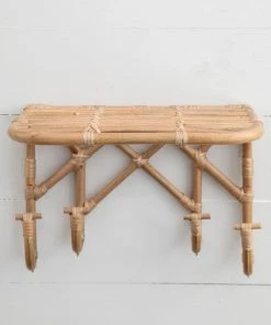 Natural Life Rattan Wall Shelf Back To Campus