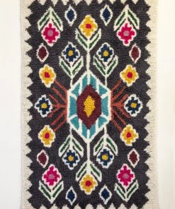 Natural Life NEW & TRENDING Charcoal Shaggy Wool Rug