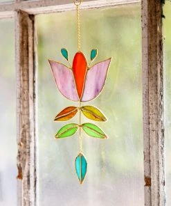 Natural Life Stained Glass Window Hanging