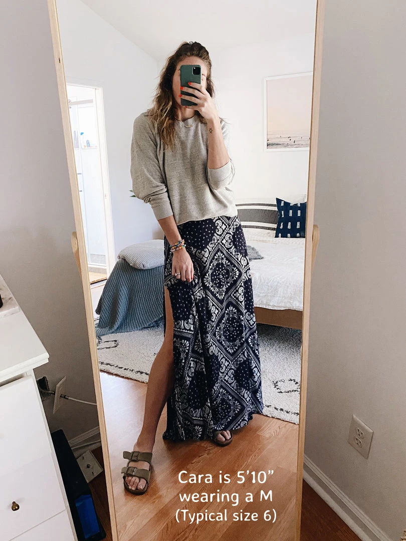 Natural Life Ginger Side Slit Maxi Skirt 12 Natural Life Ginger Side Slit Maxi Skirt