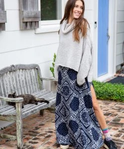 Natural Life Ginger Side Slit Maxi Skirt 22 Natural Life Ginger Side Slit Maxi Skirt