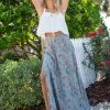 Natural Life Ginger Side Slit Maxi Skirt