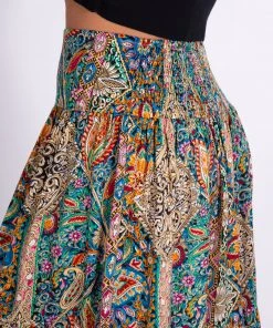 Natural Life Printed Satin Hanna Maxi Skirt NEW & TRENDING