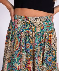 Natural Life Printed Satin Hanna Maxi Skirt NEW & TRENDING