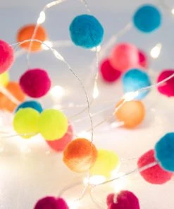 Natural Life Pompom Fairy Lights Back To Campus