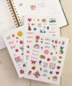 Natural Life Shaped Sticker Set Back To Campus