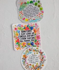 Natural Life NEW & TRENDING Set Of 3 Stickers