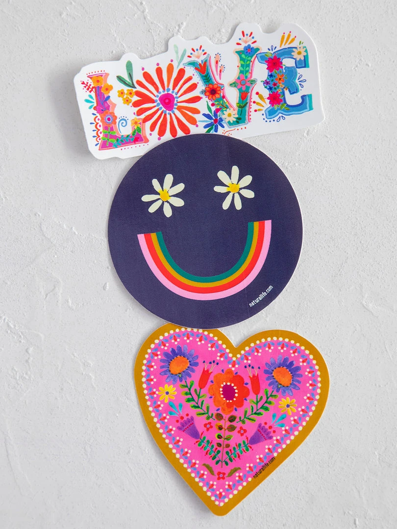 Natural Life NEW & TRENDING Set Of 3 Stickers 9 Natural Life NEW & TRENDING Set Of 3 Stickers