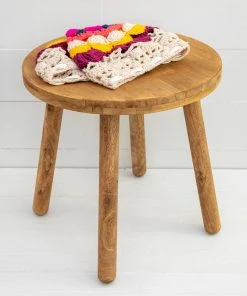 Natural Life Crochet Side Table