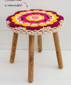 Natural Life Crochet Side Table