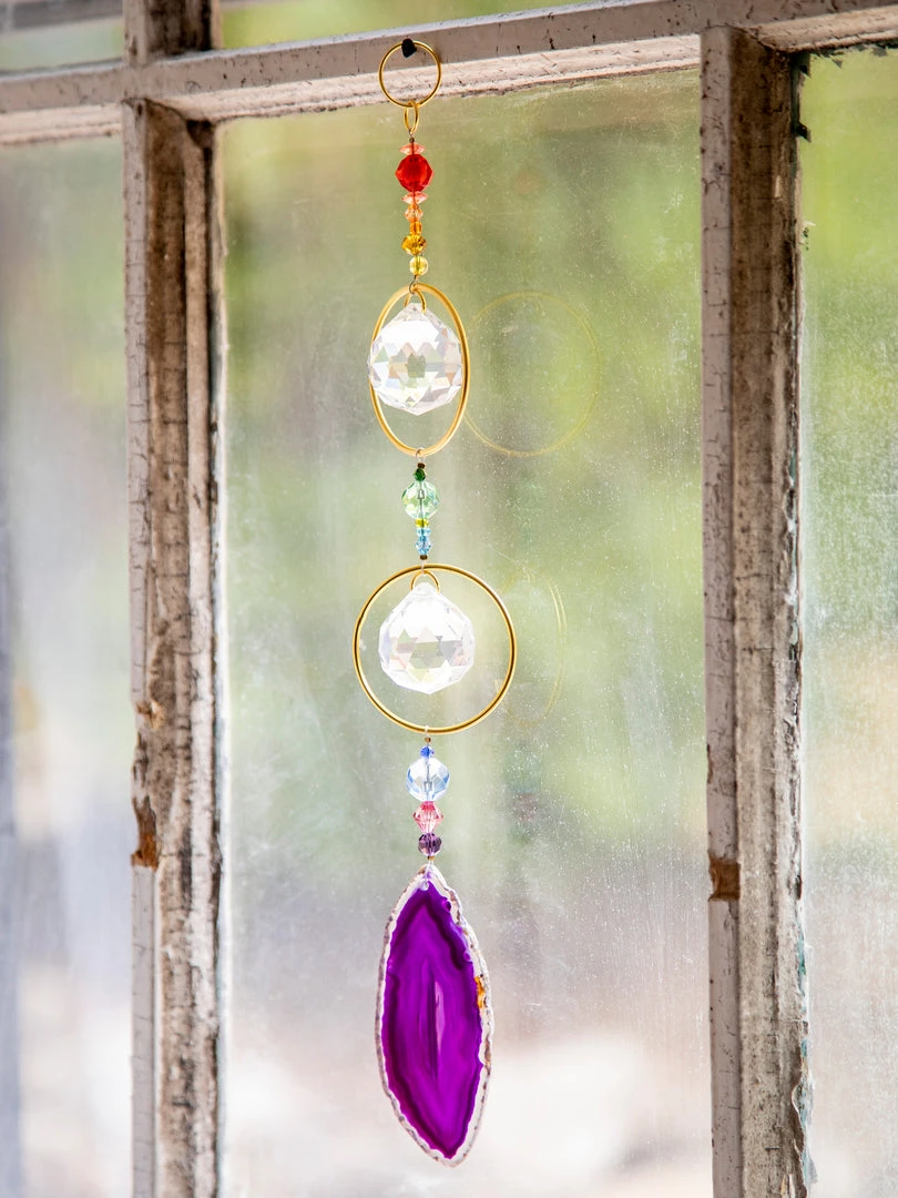 Natural Life Beach & Outdoors Agate Sun Catcher 5 Natural Life Beach & Outdoors Agate Sun Catcher