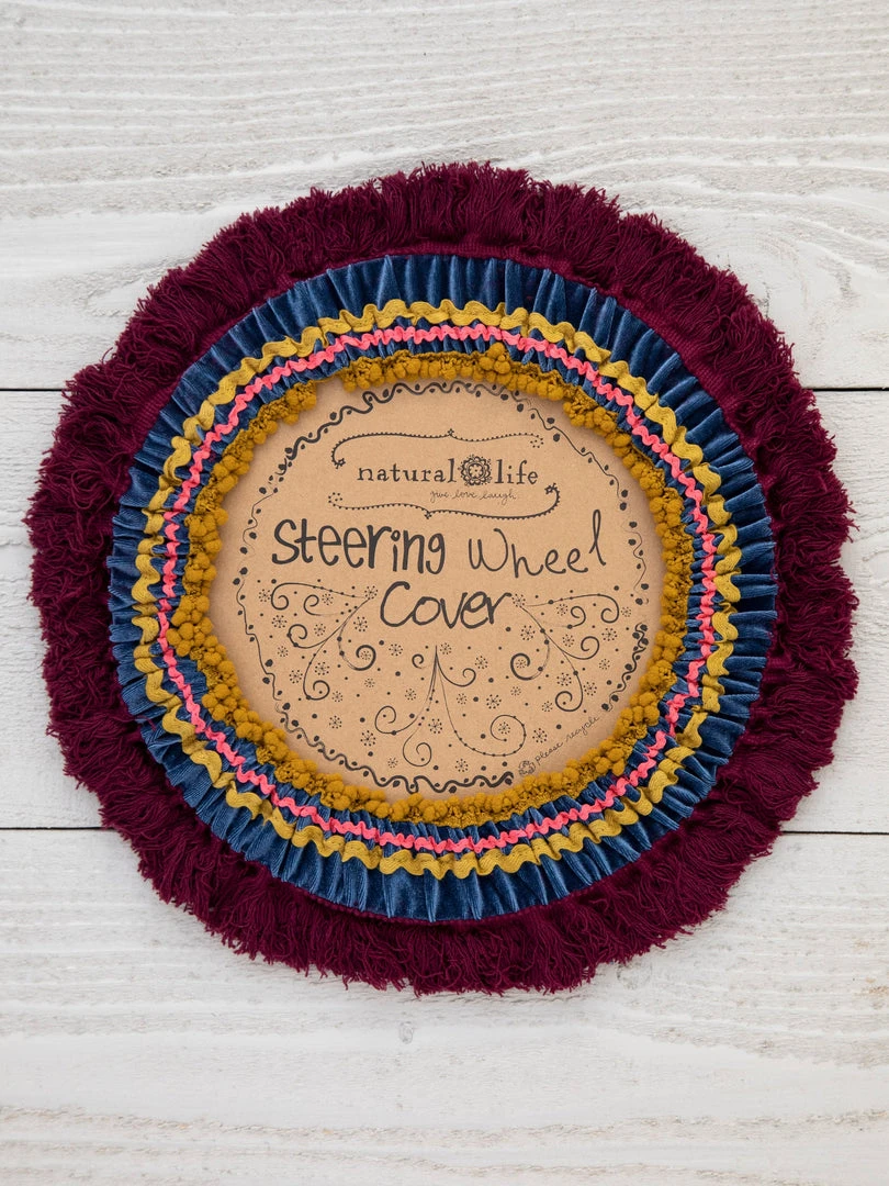 Natural Life Velvet Steering Wheel Cover CAR 4 Natural Life Velvet Steering Wheel Cover CAR