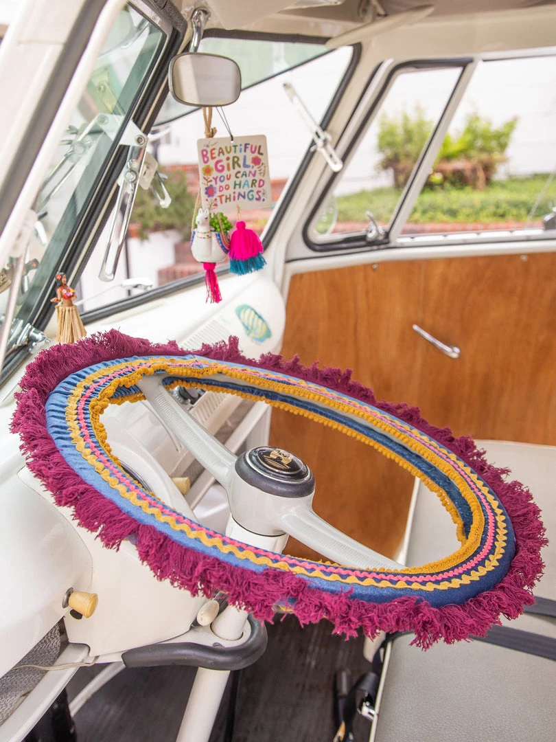 Natural Life Velvet Steering Wheel Cover CAR 5 Natural Life Velvet Steering Wheel Cover CAR