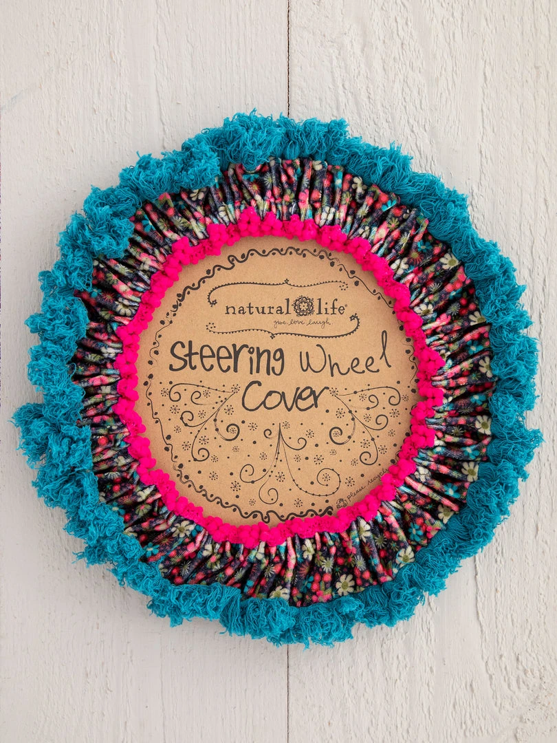 Natural Life Velvet Steering Wheel Cover CAR 9 Natural Life Velvet Steering Wheel Cover CAR