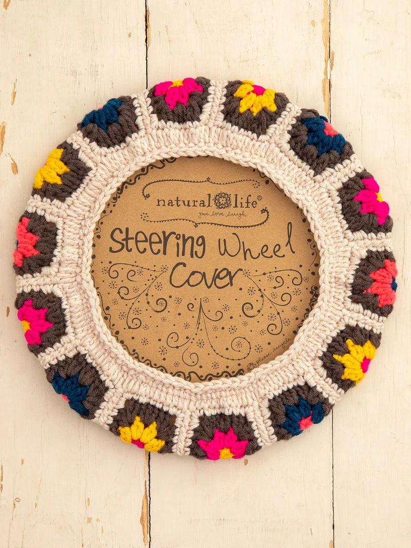 Natural Life Crochet Steering Wheel Cover 6 Natural Life Crochet Steering Wheel Cover