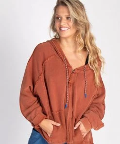 Natural Life CLOTHES Zip Up Weekend Hoodie