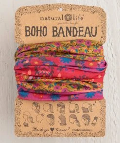 Natural Life Border Print Boho Bandeau Accessories 106 Natural Life Border Print Boho Bandeau Accessories