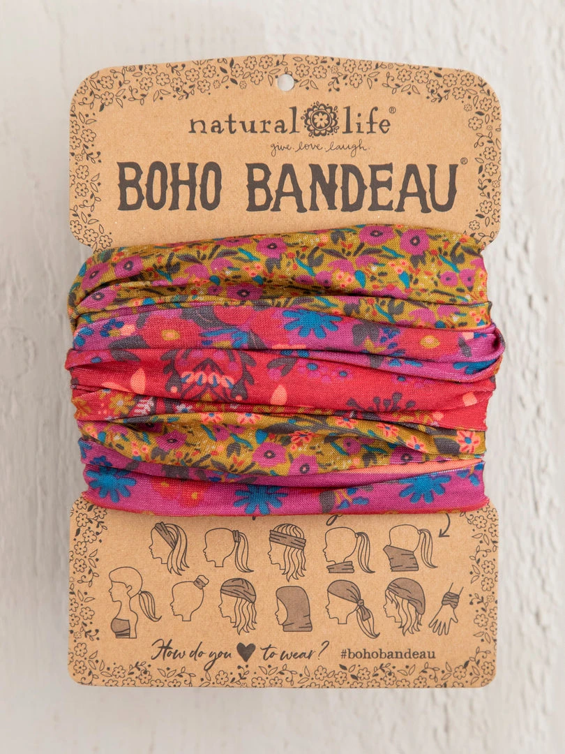 Natural Life Border Print Boho Bandeau Accessories 37 Natural Life Border Print Boho Bandeau Accessories