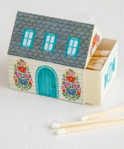 Natural Life HOME & LIVING Set Of 2 Cottage Matchboxes 5 Natural Life HOME & LIVING Set Of 2 Cottage Matchboxes