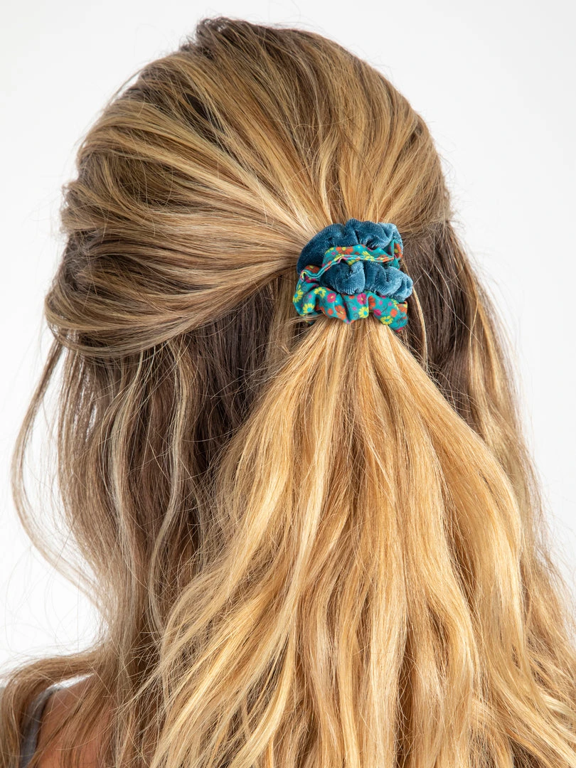 Natural Life Print And Velvet Scrunchies 10 Natural Life Print And Velvet Scrunchies