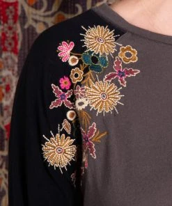 Natural Life Embroidered Raglan Top CLOTHES