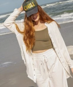 Natural Life NEW & TRENDING Laid Back Button Down