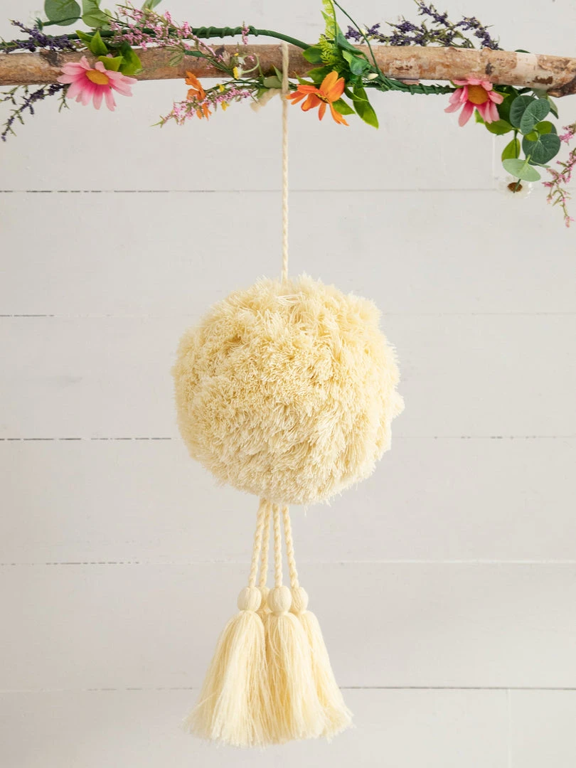 Natural Life Back To Campus Jumbo Pom Pom Tassel 22 Natural Life Back To Campus Jumbo Pom Pom Tassel