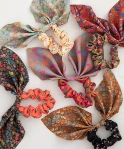 Natural Life Mixed Print Tie Scrunchie
