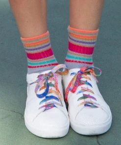 Natural Life Back To Campus Striped Retro Crew Sock Set