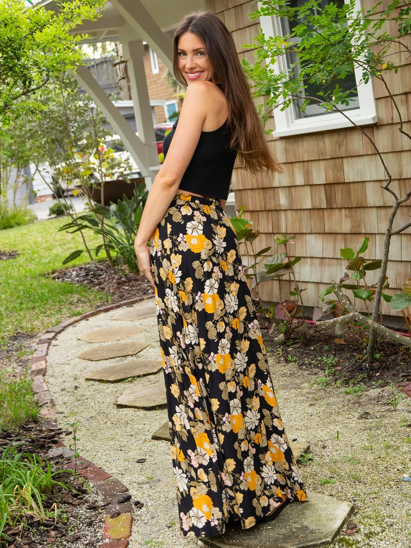 Natural Life Ginger Side Slit Maxi Skirt 15 Natural Life Ginger Side Slit Maxi Skirt