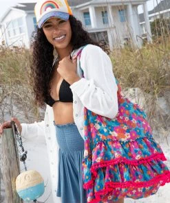 Natural Life Ruffle Tote Bag 29 Natural Life Ruffle Tote Bag