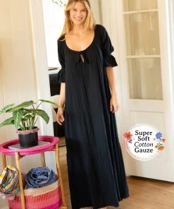 Natural Life CLOTHES Sienna Gauze Maxi Dress