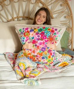 Natural Life Back To Campus XL Faux Fur Pillow