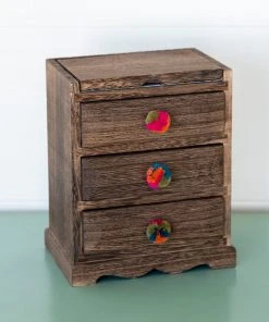 Natural Life Pom Pom Jewelry Box