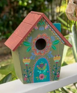 Natural Life Wooden Bird House Beach & Outdoors