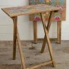 Natural Life Back To Campus Set Of 2 Wooden TV Tray Tables