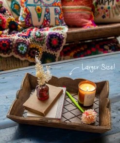 Natural Life HOME & LIVING Wooden Nesting Tray Set