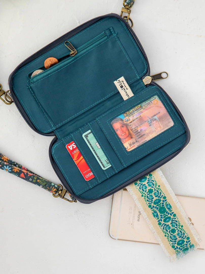 Natural Life Back To Campus Embroidered Wristlet 10 Natural Life Back To Campus Embroidered Wristlet