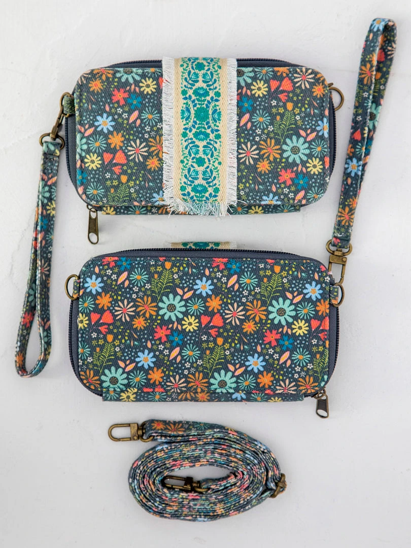 Natural Life Back To Campus Embroidered Wristlet 9 Natural Life Back To Campus Embroidered Wristlet