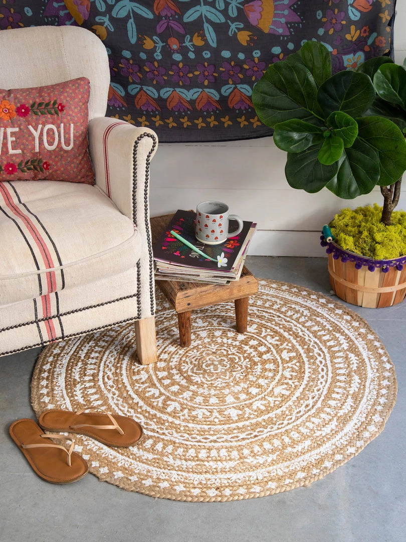 Natural Life Printed Jute Rug Back To Campus 3 Natural Life Printed Jute Rug Back To Campus