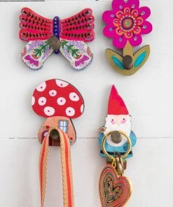 Natural Life Back To Campus Wooden Wall Hook Set Of 4