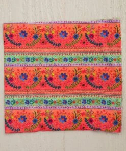 Natural Life Border Print Half Boho Bandeau