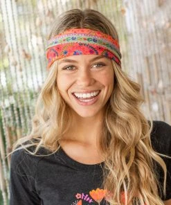Natural Life Border Print Half Boho Bandeau