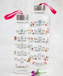 Natural Life Glass Water Bottle