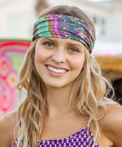 Natural Life Border Print Boho Bandeau Accessories 92 Natural Life Border Print Boho Bandeau Accessories