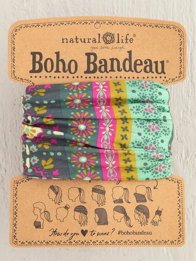 Natural Life Border Print Boho Bandeau Accessories 21 Natural Life Border Print Boho Bandeau Accessories