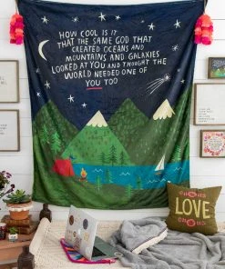 Natural Life Back To Campus Tapestry Blanket